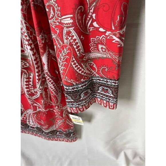 INC International Concepts Red White Dress - Picture 4 of 16